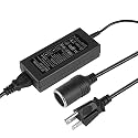 AC to DC Converter AC /110V-220V to DC /12V 10A 120W Car Cigarette Lighter Socket Adapter FCC Approved Switching Power Supply for Portable Air Compressor Car Refrigerator Car Vacuum