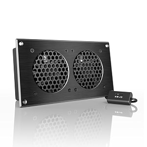 ac infinity airplate s5 quiet cooling fan system 8 with speed control for home theater av cabinets