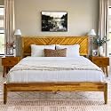 Acacia Sierra Bed Frame with Headboard Solid