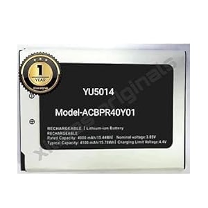 acbpr40y01 battery for yureka yu aace 5014 mobile battery with 1 year warranty uu128