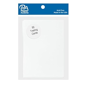 accent design paper accents adp2535-50128 ad paper white trading cards