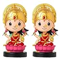 Acceptance Laxmi Ji Bobblehead Figurines Pack of 2 – Goddess Statue for Car Dashboard, Home Decor &amp; Office Table | Festival Decoration &amp; Gift Item (Laxmi Ji)