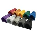100 Pcs Mixed Color CAT5E CAT6 RJ45 Ethernet Network Cable Strain Relief Boots Cable Connector Plug Cover-Multicolor