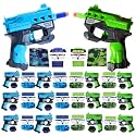 Accessories for Nerf Party Supplies, Favors - 12 Sets. Bulk Pack for Nerf Birthday, War - Mini Toy Gun, Wrist Bullet Holder, Foam Darts, Face Mask & Safety Glasses. Kids Ages 5+