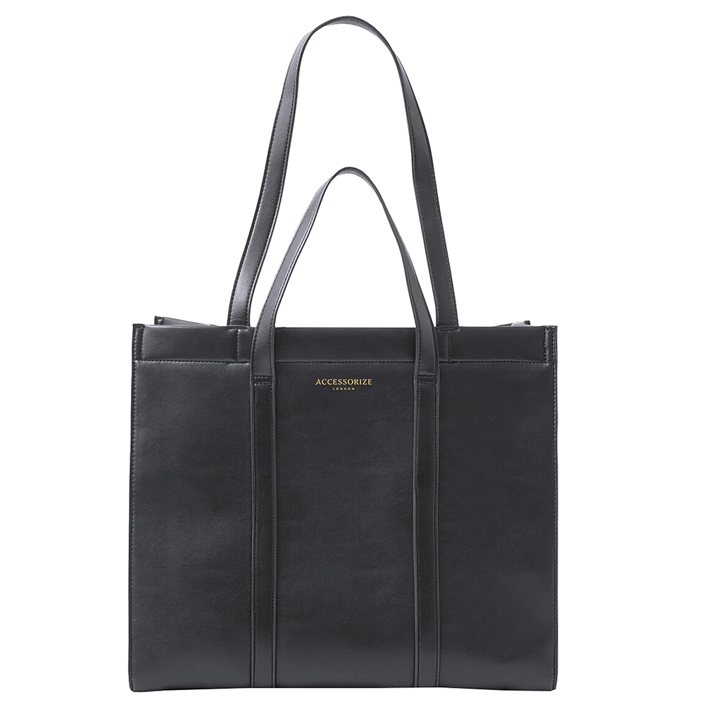 Accessorize London Women's Black Large Shoulder Book Bag - Price History