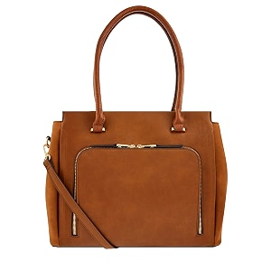 Accessorize London Womens Faux Leather Multi Pocket