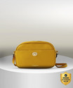 ACCESSORIZE LONDON Yellow Sling Bag Leather Sling Bag