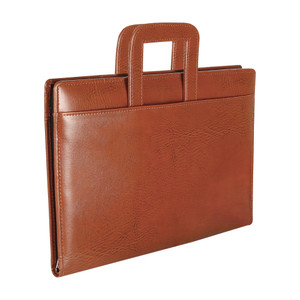 acciva faux leatherette professional certificate holder with 20 leaves  executive portfolio for office