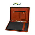 ACCIVA PU Leather Professional 4 Ring Document File Folder without Leafs | Certificate Holder File
