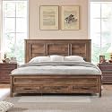 ACCOHOHO Farmhouse Queen Size Bed Frame with