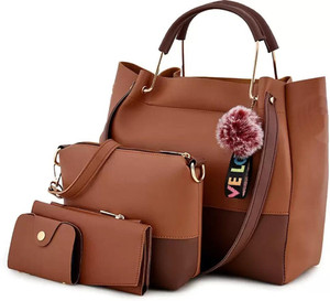 accomade women tan handbag