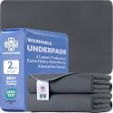 Accompagner Incontinence Bed Pads Washable Waterproof Underpads 36"x54" 2pc