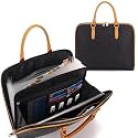 Accordian File Organizer Tote,Folder with Zipper &amp; Labels,12 Pocket Expanding File Folder with Multi-Pockets Paper Folder for Letter A4 Files Business Teacher Office Bag Handbags for Ladies