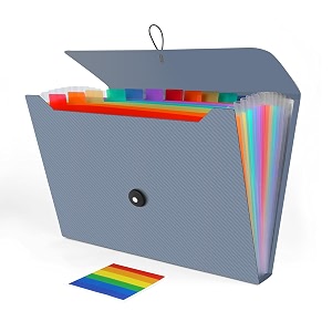 accordion file organizer expanding file folder for sorting documents and papers 13 pockets file storage organizer for home travel and office use blue