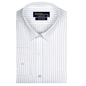 ACCOX Mens Cotton Long Full Sleeves Striped