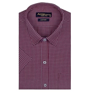 ACCOX Mens Formal Half Sleeves Regular Fit