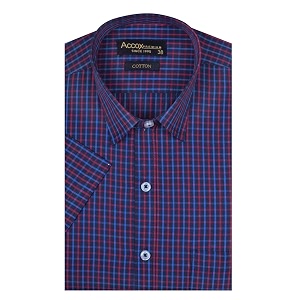 ACCOX Mens Half Sleeves Formal Regular Fit