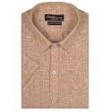 ACCOX Men39s Half Sleeves Cotton Linen Formal