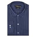 ACCOX Men39s Striped Full Long Sleeves Regular