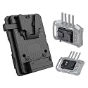 Accsoon NP-F to V-Mount Power Adapter Converter for CineView M7H Pro/M7 Pro/M7 Camera Monitors, NP-F to V-Lock Battery Adapter Plate for Camera Monitor Filmmaking Monitoring with Most V-Mount Battery