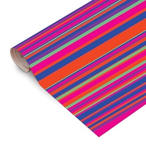 accuprints birthday wrapping paper sheet - 12 sheets for party baby shower - 20 inch x 30 inch pattern straight line-10