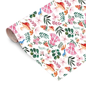 accuprints birthday wrapping paper sheet-12 sheets for party baby shower-20 inch x 30 inch pattern flower design-10 12 countmulti