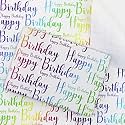 AccuPrints Birthday Wrapping Paper Sheet - 12 Sheets for Party, Baby Shower - 20 Inch X 30 Inch Pattern Diagonal Line-10