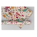 AccuPrints Birthday Wrapping Paper Sheet - 12 Sheets for Party, Baby Shower - 20 Inch X 30 Inch Pattern Coffee-10
