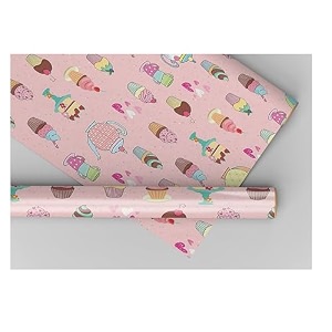 accuprints birthday wrapping paper sheet-6 sheets for party baby shower-20 inch x 30 inch pattern baloon print-05 6 countmulti