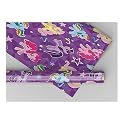 AccuPrints Birthday Wrapping Paper Sheet-6 Sheets For Party, Baby Shower-20 Inch X 30 Inch Pattern Unicorn-05, 6 pieces,Purple