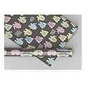 AccuPrints Birthday Wrapping Paper Sheet-6 Sheets For Party, Baby Shower-20 Inch X 30 Inch Pattern Baloon Print-05, 6 count,Multi