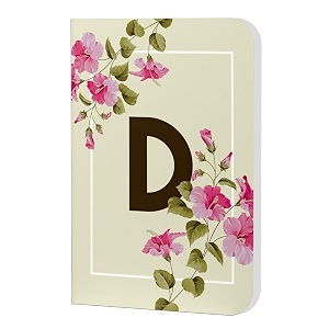 accuprints initial d premium soft bound notebook diary size 21 x 145 cm for girls and women a5192 ruled pages 80 gsm personal diary