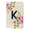 AccuPrints Initial K Premium Soft Bound Notebook Diary |Size 21 x 14.5 cm| for Girls and Women (A5,192 Ruled Pages, 80 GSM) Personal Diary