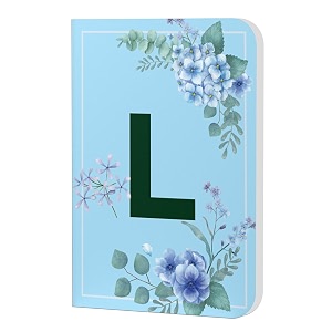 accuprints initial l premium soft bound notebook diary size 21 x 145 cm for girls and women a5192 ruled pages 80 gsm personal diary