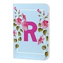 AccuPrints Initial R Premium Soft Bound Notebook Diary for Girls and Women (A5,192 Ruled Pages with planner, 80 GSM) Floral Design