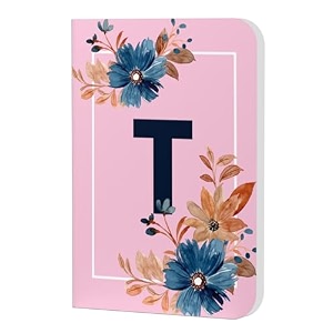 accuprints initial t premium soft bound notebook diary size 21 x 145 cm for girls and women a5192 ruled pages 80 gsm personal diary
