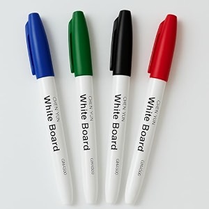 accuprints pack of 4 white board markers for white board dry erase markers fine tip low-odor whiteboard markers for kids teacher supplies