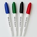 AccuPrints Pack of 4 White Board Markers for White Board Dry Erase Markers Fine Tip Low-Odor Whiteboard Markers for Kids Teacher Supplies