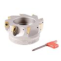 Accusize 90 Deg Square Shoulder Indexable Face Mill, 4 in