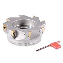 Accusize 90 Deg Square Shoulder Indexable Face Mill, 5 in