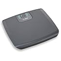 AccuSure Black &amp; Silver Digital Bathroom Weighing Scale with LCD Panel &amp; 6mm Thick Tempered Glass, B-15 Electronic Weight Machine for Human Body capacity-180kg - 1 Year Warranty