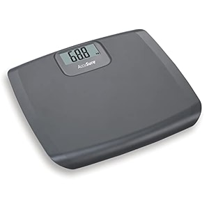 accusure digital electronic lcd personal body fitness weighing scale 180 kg capacity