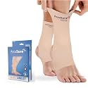 AccuSure Cotton Ankle Support Brace For Sprained Ankle Injury Plantar Fasciitis Anklet Pain Relief Men &amp; Women (Large)