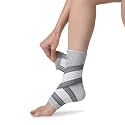 AccuSure Ankle Binder for Plantar Fasciitis and Ankle Support, Compression Sleeve, Wrap for Sprained, Heel Brace for Heel Pain, Achilles Tendonitis Brace for Women &amp; Men (L)