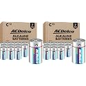 ACDelco 12-Count C Batteries, Maximum Power Super Alkaline Battery, 7- Year Shelf Life, Recloseable Packaging (Pack of 2)