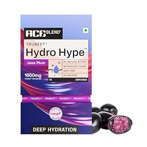 ace blend hydro hype 30 sachets  energy amp blood flow  instant hydration  full-spectrum electrolytes  100 natural beetroot extract with multi vitamins amp minerals  java plum - for men amp women
