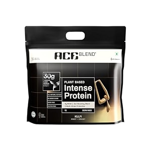 ace blend intense 30g plant protein  supports muscle growth amp recovery  reduces post-workout fatigue  6g bcaa amino profile  easy to digest  for men amp women  kulfi 30 servings 12kg