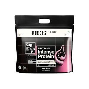 ace blend intense 30g plant protein  supports muscle growth amp recovery  reduces post-workout fatigue  6g bcaa amino profile  easy to digest  for men amp women  pink guava 60 serving 26kg