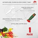 AcE Steak Classical Serrations Knife, Multicolour, 420J2 Surgical Stainless Steel, 54–55 HRC, Long-Lasting Edge, Multicolor Hygienic Ergonomic Handles, Perfect for Tomatoes, Fruits & Soft Vegetables