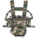 ACE TAC S.O.P. Tactical Chest Rig with 5.56/7.62 &amp; Pistol Magazine Pouch Holders, Wing &amp; Molle Dangler Pouches